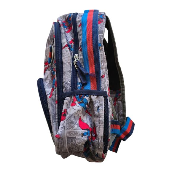 Pottery Barn Kids Superman Toddler Backpack DC Comics Back pack Gray PBK Bag - Picture 4 of 8